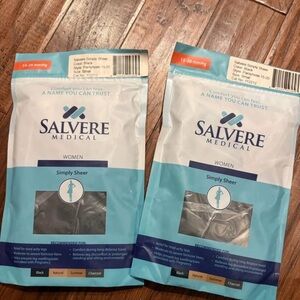 New! 2pair of black Salvador’s medical grade compression pantyhose size S